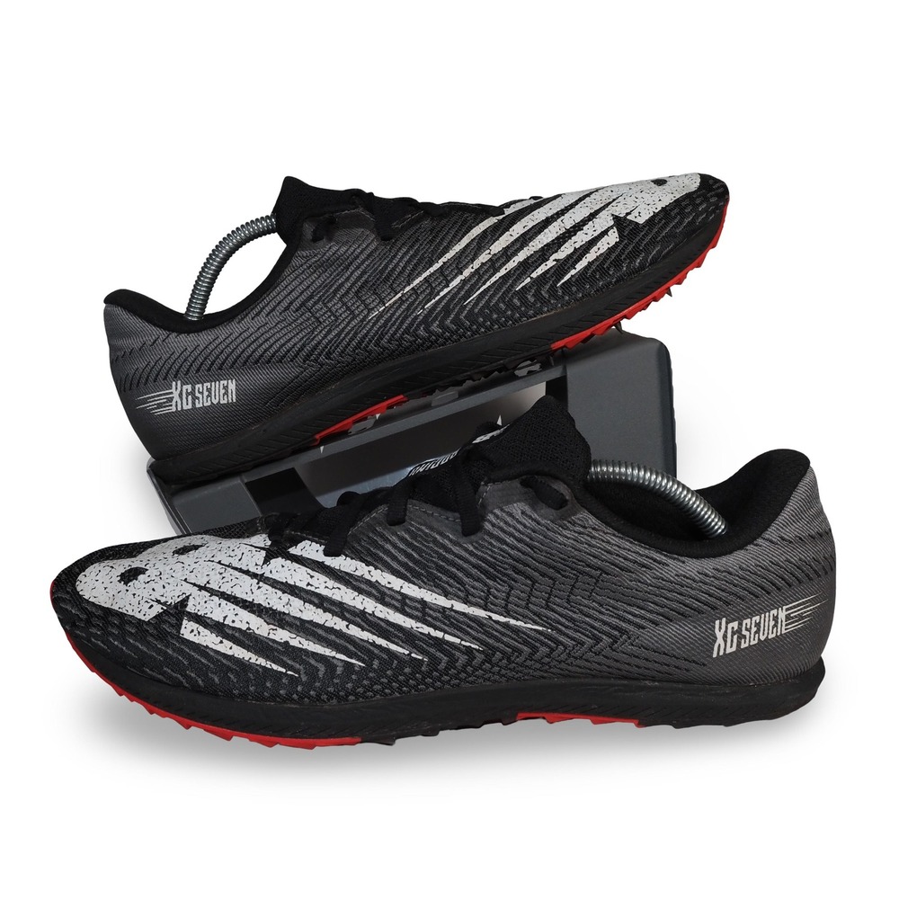 New Balance XC Seven v2 Spike Track Shoes UXCS7BW2 Men's 12 Black Grey Red‎